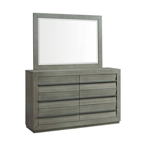 Mirror Gray Picket House Furnishings, Target Gray Wood Dresser