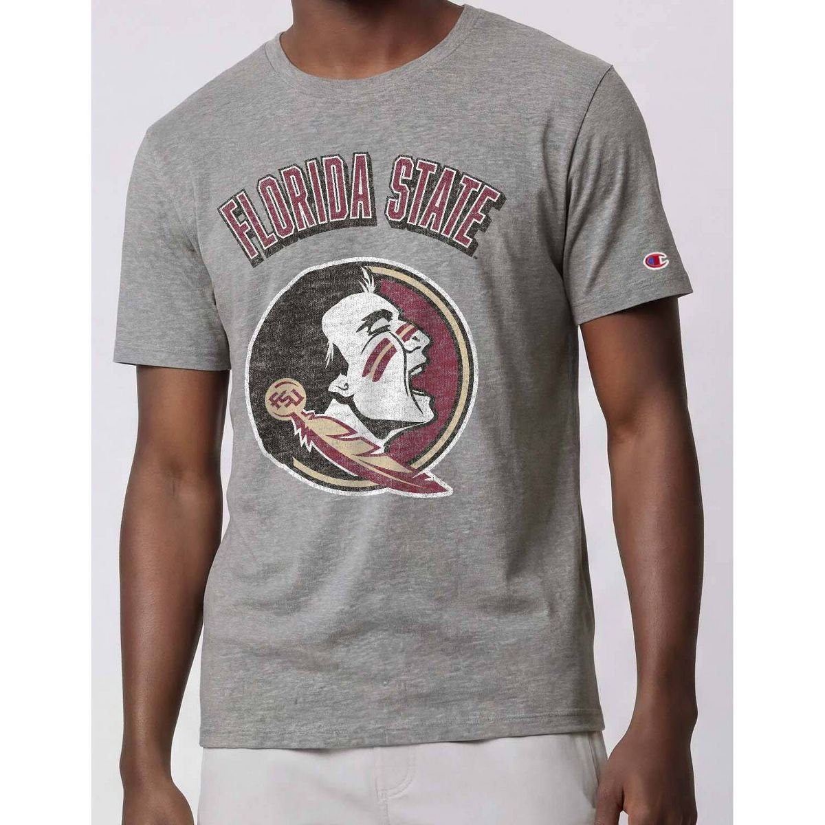 NCAA Florida State Seminoles Men's Champion Gray Short Sleeve T-Shirt - thumbnail 4