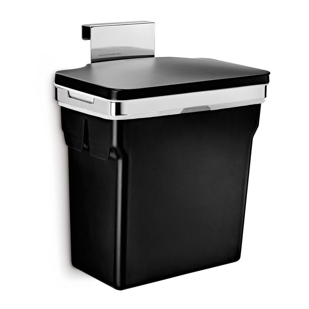 Photos - Waste Bin Simplehuman 10L In-Cabinet Hanging Kitchen Trash Can Black Plastic 