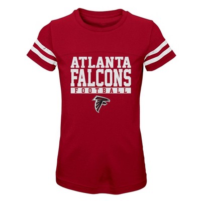 Nfl Atlanta Falcons Women's Authentic Mesh Short Sleeve Lace Up V