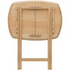 eHemco Wood Oversized Foldable TV Tray Table for Eating, Natural - 4 of 4