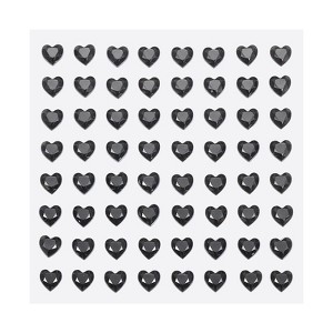 Unique Bargains Heart Shape Self Adhesive Valentine Makeup DIY Rhinestone Stickers 512 Pcs - 1 of 4