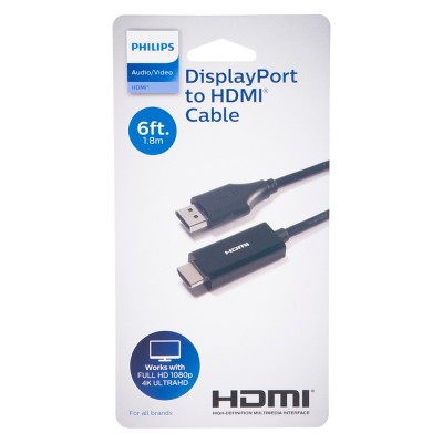 Philips 6' Display Port to HDMI Cable - Black_2