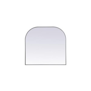 Elegant Lighting Metal Frame Arch Mirror 36x34 Inch in Silver - 1 of 4