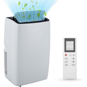 12,000 BTU Portable Air Conditioner, 3-in-1 AC with Fan & Dehumidifier, Cools Rooms Up to 700 Sq. Ft., Remote Control, 24H Timer, Wheels - 1 of 4