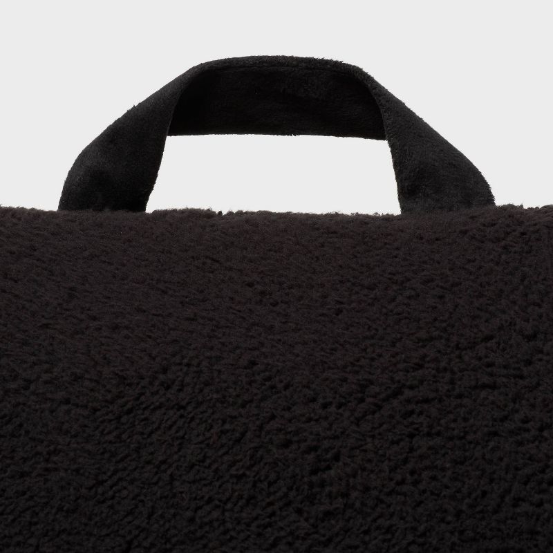Faux Shearling Bed Rest Black - Room Essentials&#8482;, 5 of 6