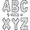 Teacher Created Resources® Black Painted Dots on White 7" Fun Font Letters, 120 Per Pack, 3 Packs - 2 of 3