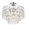 Elegant Lighting Mila 16 inch flush mount in chrome - 3 of 4