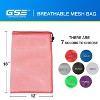 GSE 12x18" Mesh Drawstring Bag with Lock for Baseball, Softball, Tennis, Pickleball Ball, Golf Ball, Beach, Laundry - 3 of 4