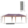 Gulches 10' x 19.2' Pop-Up Canopy Tent, Heavy-Duty Instant Gazebo Sun Shade Shelter with Carry Bag for Parties, Events, Weddings, Backyard BBQ, Coffee - 2 of 4