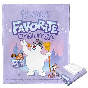 Warner Bros. Frosty the Snowman Everyones Favorite Snowman Silk Touch Throw Blanket 50x60 Inches - 1 of 4