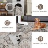 coucheta Multi-Size Washable Vintage Area Rug, Traditional Distressed Foldable Non Slip Floral Print Carpet, for Living Room, Dining Room, Office - 3 of 4