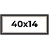 PosterPalooza | Panoramic Embellished Black Picture Frame - UV Acrylic, Foam Board Backing, Hanging Hardware - 2 of 4