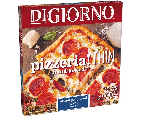 DiGiorno Pizzeria Thin Crust Primo Pepperoni Frozen Pizza - 17.2oz