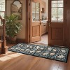 Acekool Floral Washable Rugs - Vintage Botanical Print Area Rug - 2 of 4