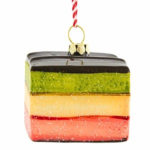 Cody Foster 2.0 Inch Rainbow Cookie Christmas Tree Ornament , Cake Almond Three Layers (1PC) - 1 of 4
