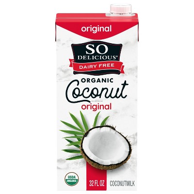 So Delicious Dairy Free UHT Original Coconut Milk Shelf Stable - 1qt