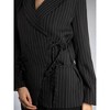 Jess by Meiko Women's Notched Lapel Double Tie Wrap Blazer - 2 of 4