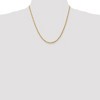 Black Bow Jewelry 3.25mm, 10k Yellow Gold Diamond Cut Solid Rope Chain Necklace - 2 of 4