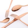 REGALWOVEN Stainless Steel Mirror Polished Silverware Flatware Set Cutlery Set 5 Piece - 3 of 4