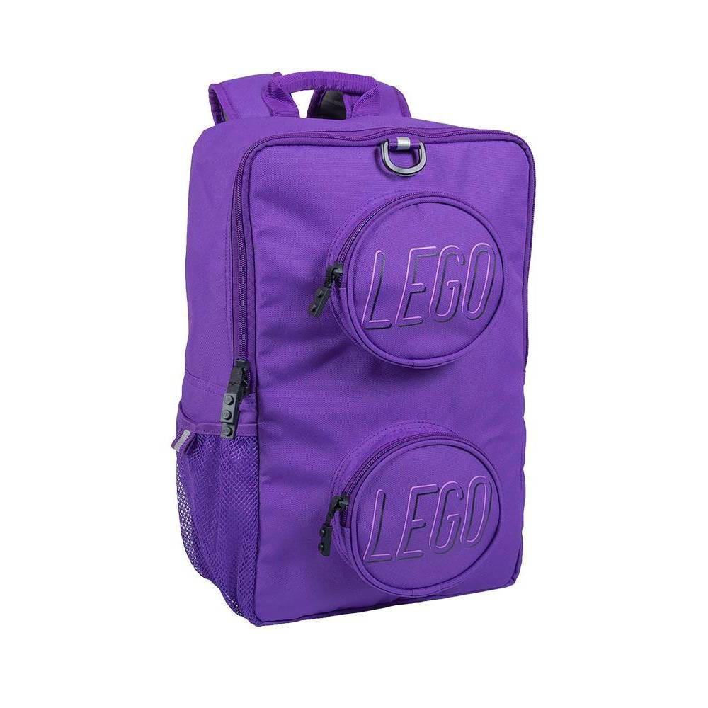 Photos - Backpack Lego Brick 16"  - Purple gray 