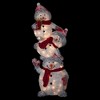Northlight 42" Lighted Stacked Snowman Family Outdoor Christmas Decoraton - 3 of 4