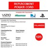 Xtreme 10-ft Replacement Polarized Power Cord, Works with VIZIO, Hisense TVs, and Comcast - 3 of 4