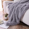 Kate Aurora Regal Luxe Oversized Ultra Soft & Fuzzy Lined Accent Throw Blanket - 50 in. W x 70 in. L - 3 of 4