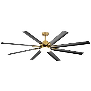 Airsurfer 72" Large Modern Ceiling Fans with Led Lights and Remote for Indoor/Covered Outdoor - 1 of 4