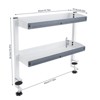 YIYIBYUS Clamp-on Desk Shelf, 2-Tier Shelving with Adjustable Storage Tray - 4 of 4