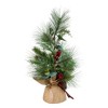 Kurt Adler 2-Foot Berries and Plaid Ribbon Green Tree - 2 of 4