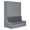 YOOCOZZ Queen Size Multifunctional Murphy Bed & Wall Bed with Integrated Chair and Cushions - 3 of 4