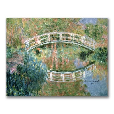 Trademark Fine Art -Claude Monet 'The Japanese Bridge, Giverny' Canvas Art
