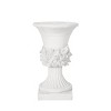 Syemin Planters Interesting Concrete Flower Pot, Outdoor Home Garden Decor, Decorative Plant Pots, Balcony, White 14.5"*14.25"*14.25" - 4 of 4