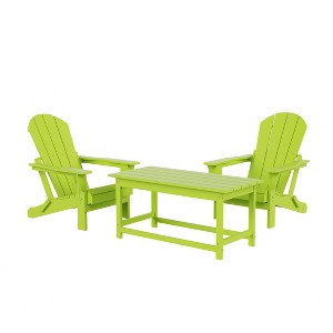 WestinTrends  3-Piece Outdoor Paio Adirondack Conversation Set - 1 of 4