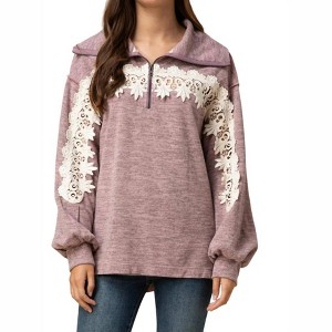 Women's All About the Lace Pullover - entro - 1 of 4