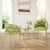 Luxury Velvet Handmade Accent Chairs Set of 2 with Gold Legs and Full Back Support for Living Room - 2 of 4