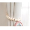 Tree City Natural Simple Wooden Beads Baby Blue Rainbow Decorative Curtain Tieback - 4 of 4