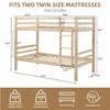 Kumasinova Bunk Bed with Thick Posts,Wood Bunk Bed with Ladder,High Guardrail for Kids Teens Bedroom,No Box Spring Needed - 3 of 4