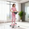 Soozier Foldable Ab Twister Board for Waist with LCD Display, Ab Workout Equipment for Women & Men, Core Fitness Training Ab Workout Equipment, Pink - 3 of 4