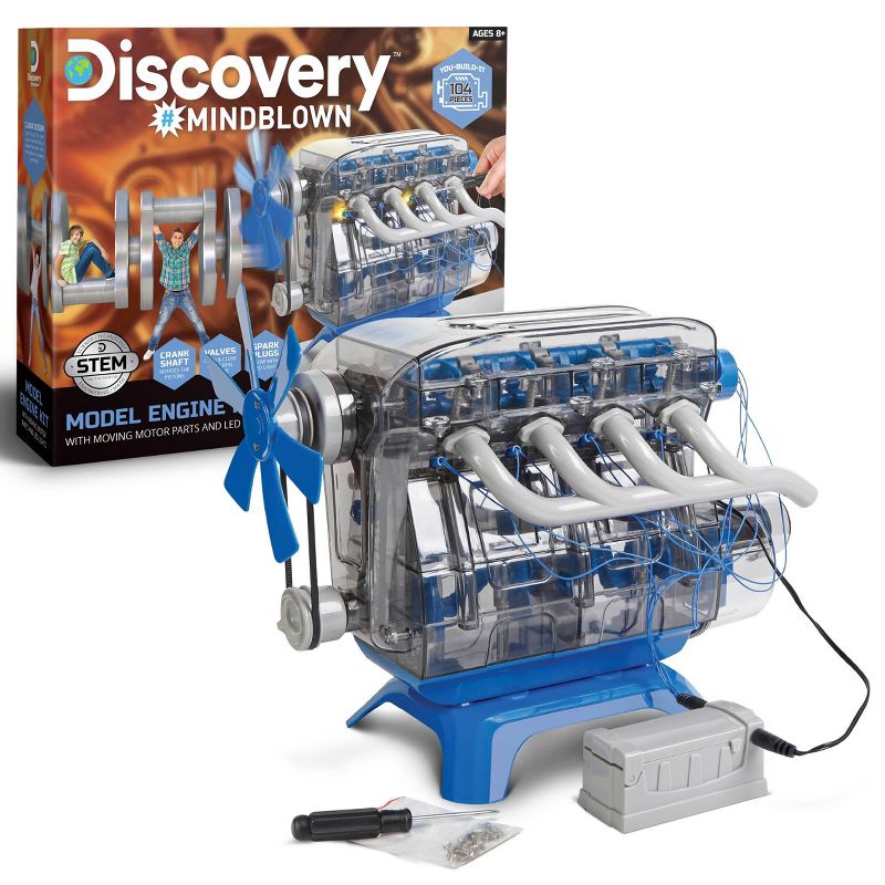 Discovery Kids Mindblown Toy Model Engine Kit, 1 of 12