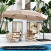 Tangkula 10FT Offset Hanging Umbrella Patio Cantilever Umbrella w/ Easy Tilt Adjustment - 2 of 4