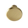 Sumner Street Home Hardware 10pk Lancaster 1-1/8" Round Knobs Satin Brass: Zinc Plated Dresser & Drawer Pulls, Gold Finish - 2 of 4