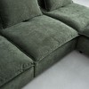 Sapphtopaz Modern Accent Chair Chenille Upholstered Chair Leisure Sofa with Adjustable Backrest Armless Accent Chairs for Living Room, Bedroom - 3 of 4