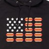 Men's - Instant Message - Hot Dog Flag Graphic Fleece Pullover Hoodie - 2 of 4