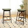 VYNXARIA Set of 2 Modern Bar Stools Comfortable & Stylish Counter Height and Bar Height Bar Stools for Kitchen, Dining Room ,Green - 4 of 4