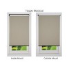 Linen Avenue Cordless Blackout Roller Shade, Beige and Taupe (Arrives 1/4" Narrower) - 4 of 4
