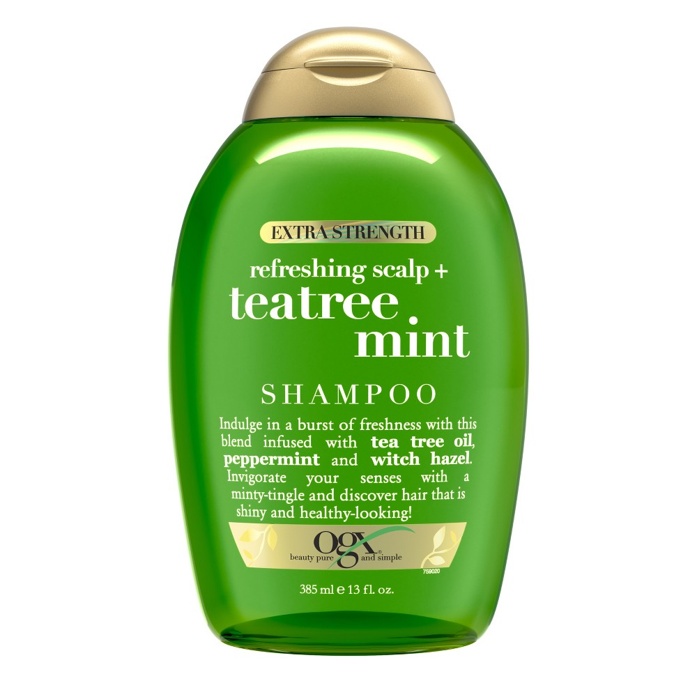 Photos - Hair Product OGX Extra Strength Refreshing Scalp + Tea Tree Mint Shampoo - 13oz 
