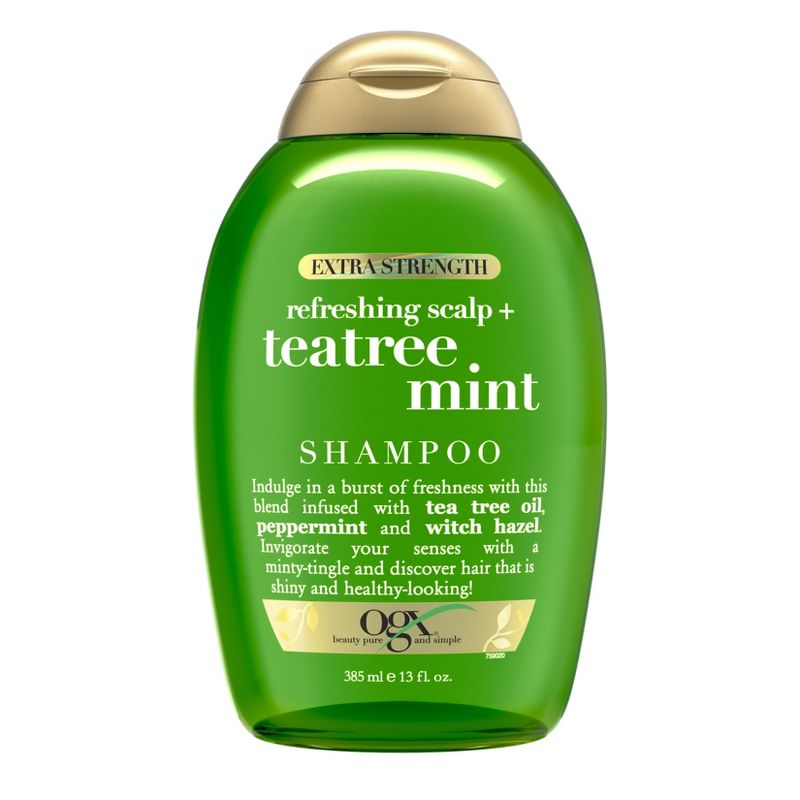 OGX Extra Strength Refreshing Scalp + Tea Tree Mint Shampoo - 13oz, 1 of 13