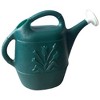 Union Products 63065 Indoor Outdoor 2 Gallon Plant Watering Can w/ Tulip Design & 2 Handles for Garden, Potted Plants, and Patio Pots, Green (2 Pack) - 2 of 4